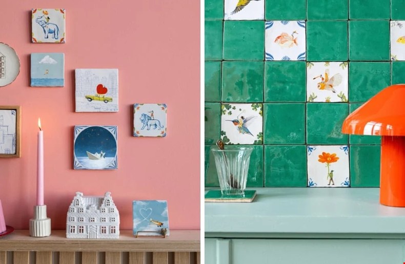 Eén tegeltje is geen tegeltje! Mix & match en maak je eigen mini-gallery aan de muur.